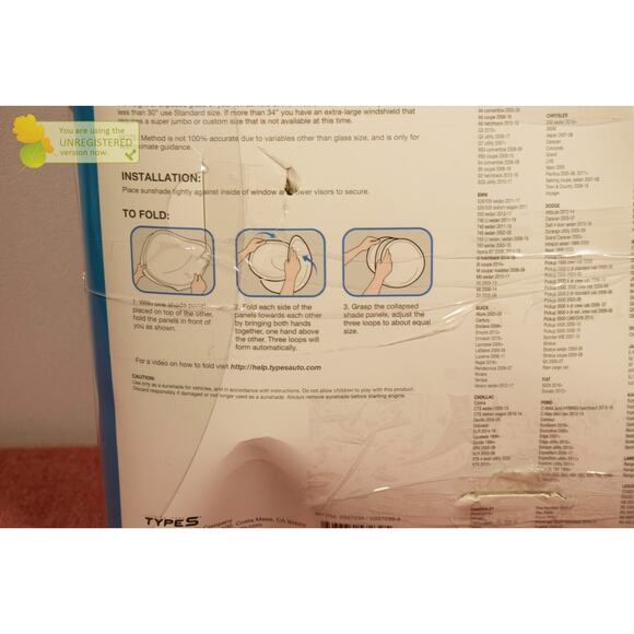 Type S Jumbo Fashion Reversible Spring Shade Blue/Silver 68x32" - Picture 5 of 6